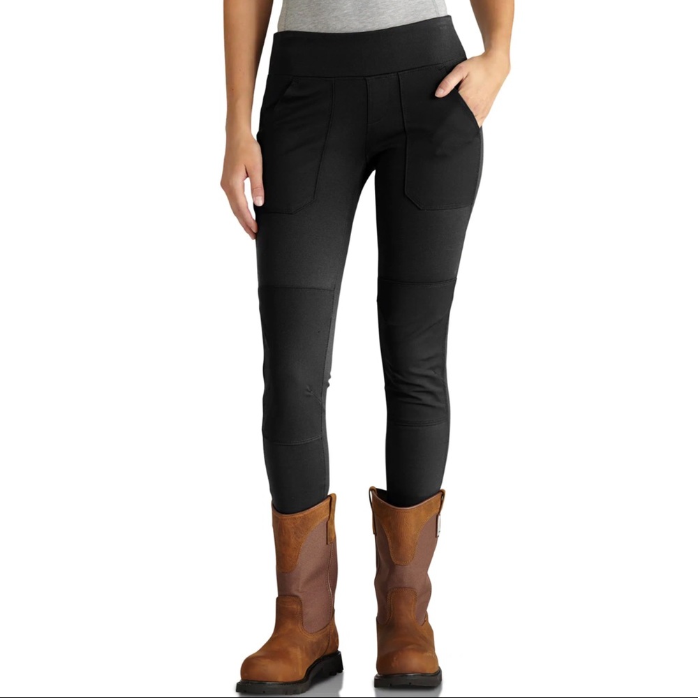 Carhartt Womens Force Utility Legging Size M (8-10) Reg Fitted Black Midweight